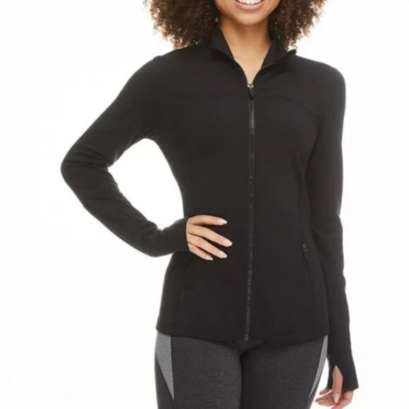 Athletic Works Women's Performance Full-Zip Jacket - Black - Picture 1 of 5
